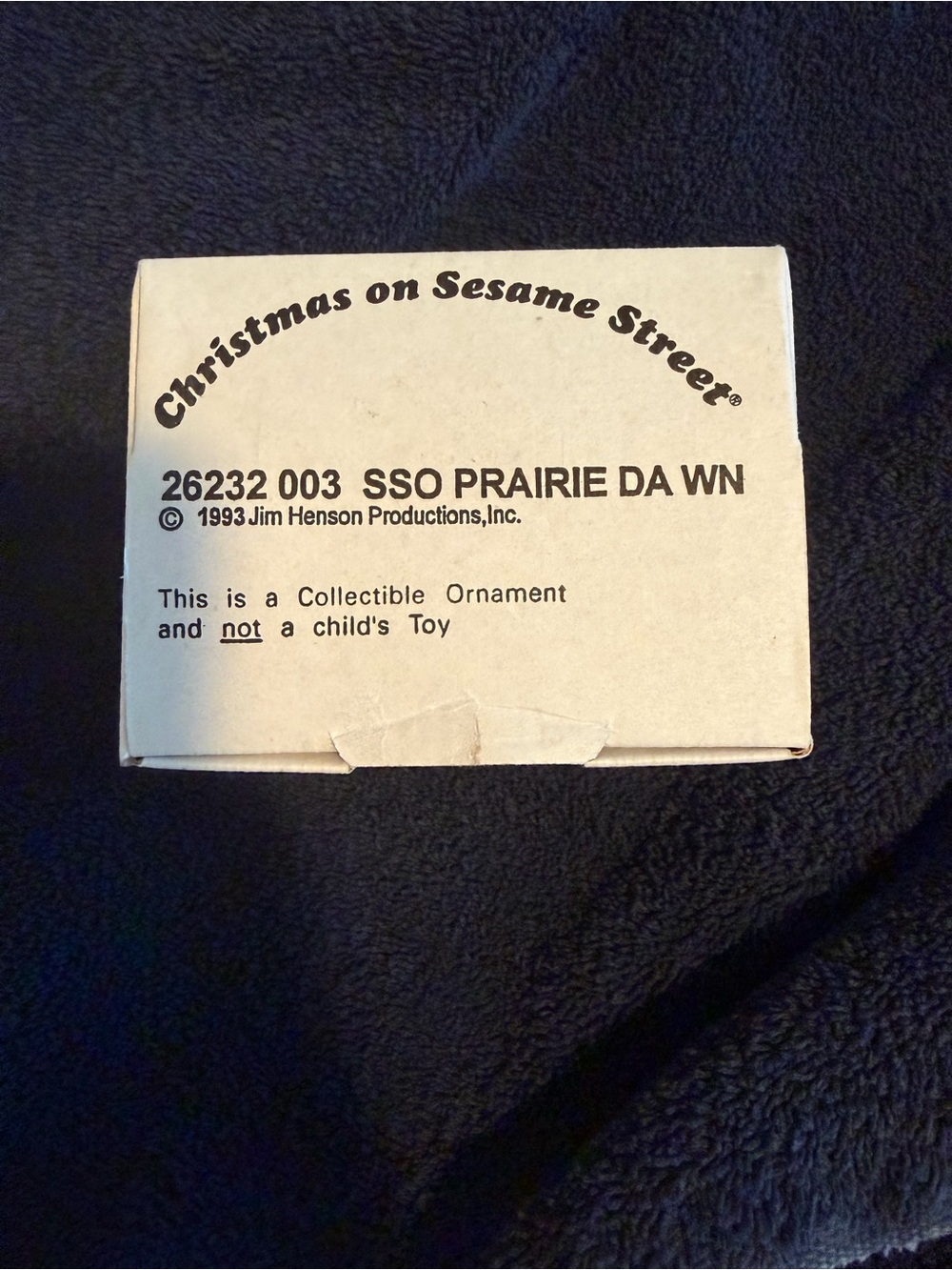 1993 Christmas on Sesame Street - 26232 003 SSO Prairie Dawn